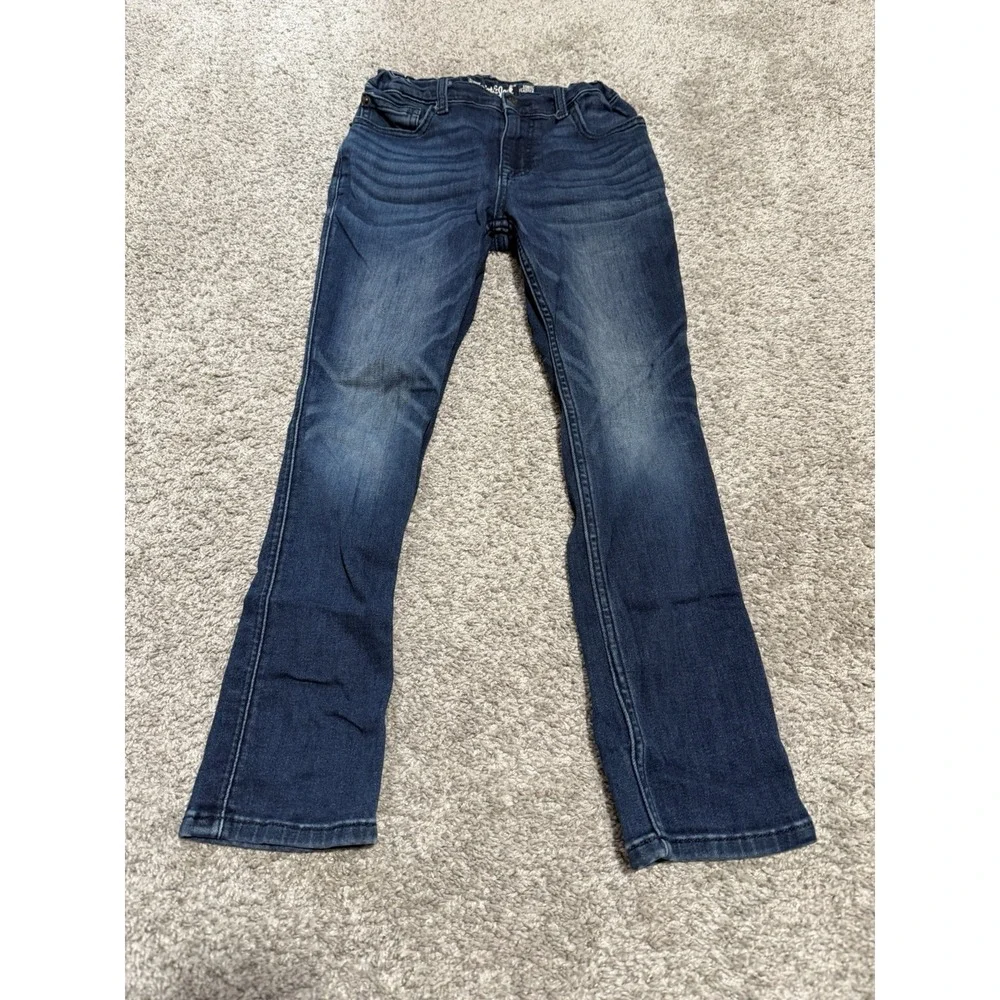Lot of 3 Youth Boy's  Skinny Cat & Jack, Old Navy Boot Cut LEE MVP Jeans Size 10